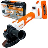Ruris RMX4125 - Polizor unghiular cu 1 acumulator Li-Ion 20 V 2 Ah 125 mm valiza plastic