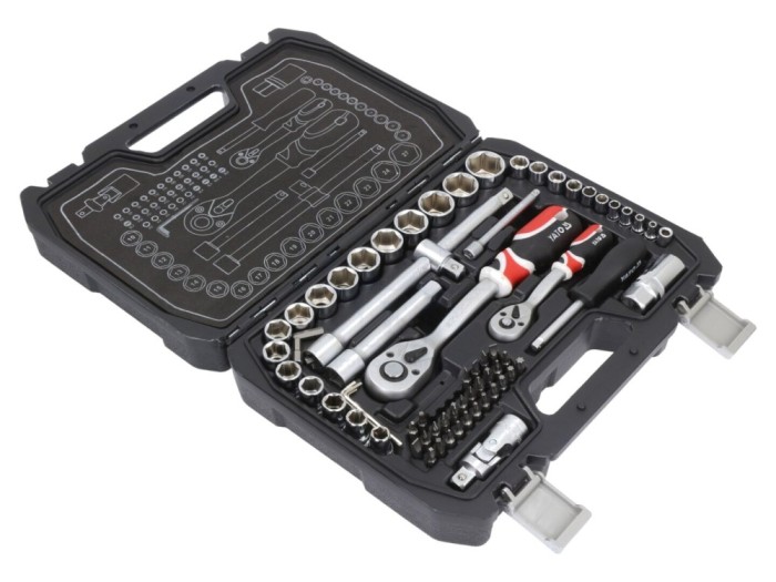 Kit valijoară 72 buc YATO utilizare generală