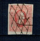 1865 - Alexandru Ioan Cuza, efigia in oval, 20 parale, stampilat