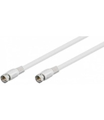 Cablu antena satelit F tata - F tata 1.5m alb Goobay