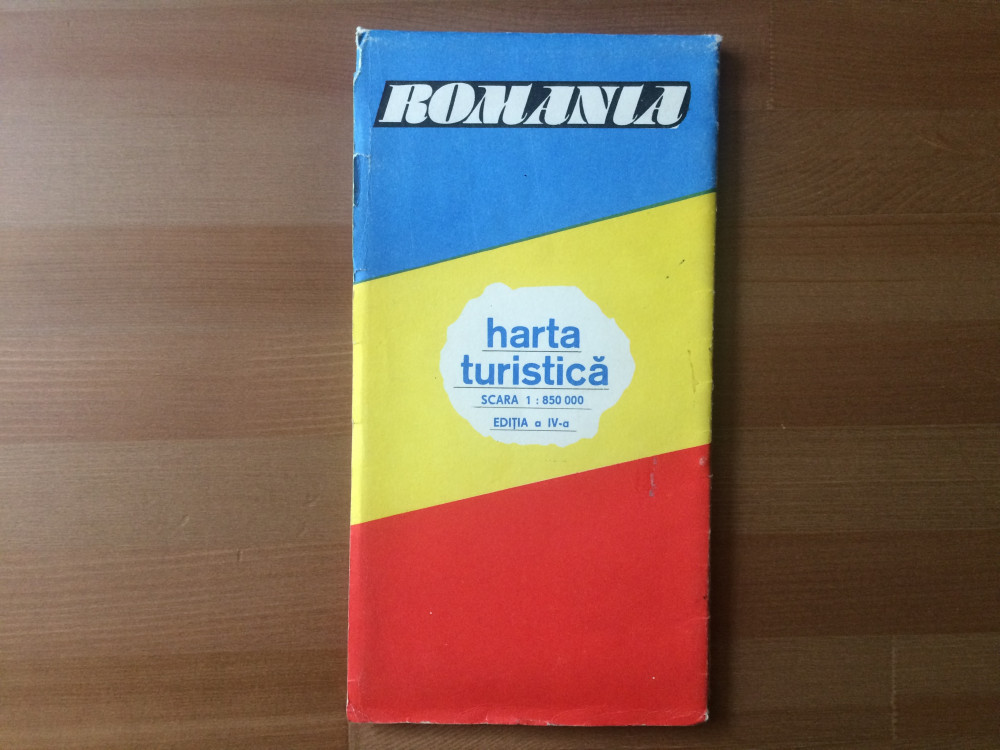 Romania harta turistica directia topografica militara editura sport turism  1990 | Okazii.ro