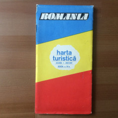 romania harta turistica directia topografica militara editura sport turism 1990