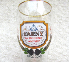 Pahar de bere de gr&amp;acirc;u german, vintage FARNY specialistul &amp;icirc;n bere de gr&amp;acirc;u 0.5L foto
