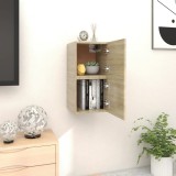 VidaXL Dulapuri TV montaj pe perete 2 buc. stejar sonoma 30,5x30x30 cm