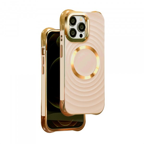 Husa MagSafe pentru Apple iPhone 11, OEM, Circle Glam, Roz