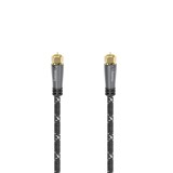 Cablu de conectare SAT Hama 205079, mufa tata - tata aurita, metal, 5 m, 120dB