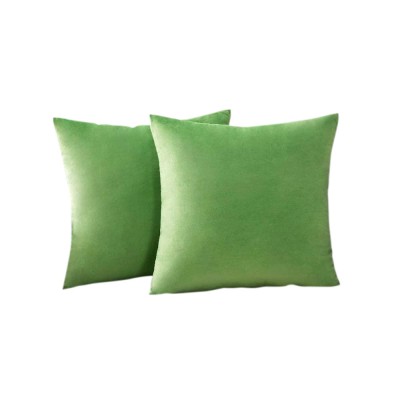 Set 2 huse pernute decorative din catifea cu fermoar, 50x50 cm, Madison, densitate 700 g/ml, Moss green foto