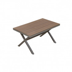 Masa pentru gradina si terasa HECHT LIMA TABLE, blat din polywood, cadru din profile aluminiu, 150 x 90 x 75 cm
