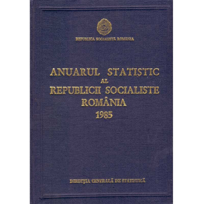 colectiv - Anuarul statistic al Republicii Socialiste Romania 1985 - 135445 foto