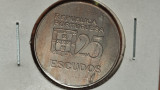 Portugalia - moneda de colectie - 25 escudos 1977 - in cartonas - superba!, Europa