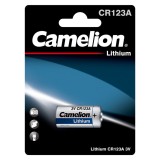 Baterie Litiu Camelion 3V CR123A 1480mAh, Dimensiuni 16.8 x 34.55 mm Blister 1, BA081994