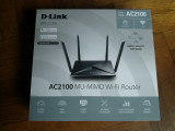 Router Wireless Gigabit D-LINK DIR-2150 AC2100, Dual-Band 300 + 1733 Mbps, negru