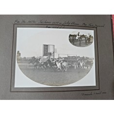 Fotografie de la o cursa de cai, America 2 aprilie 1933, cu paspartu