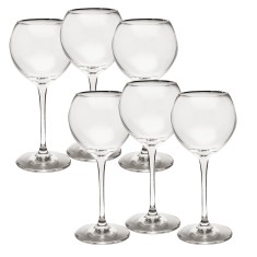 Set 6 pahare cristal vin rosu Banquet, 340 ml foto