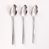 Lingurite pentru desert din otel inoxidabil, Set 3 buc, 14,5 cm, Argintiu, CMCLASS