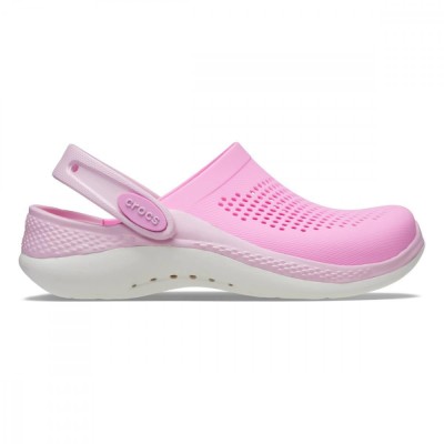 Saboți Crocs LiteRide 360 Clog Kids Roz - Taffy Pink/Ballerina Pink foto