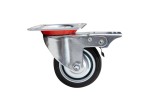 Roata Pivotanta cu Flansa pentru Carucior cu frana 200 mm 230 kg