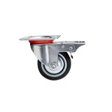 Roata Pivotanta cu Flansa pentru Carucior cu frana 200 mm 230 kg