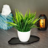 Planta artificiala iarba decorativa 20 cm, in ghiveci, design realist, decor casa birou