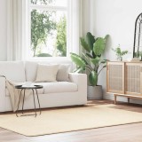 vidaXL Covor shaggy cu pom &icirc;nalt, NAVARRA, crem, 160x230 cm, poliester