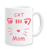 Cana alba personalizata &quot;Cat mom&quot;, INOVATIX&reg;. 330ml