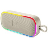 Boxa Portabila Bluetooth Monster S150 Plus, 40W, TWS, RGB, Waterproof, Crem Deschis