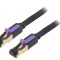 Patch cord U/FTP negru 1m aurit