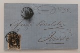 Romania 1867/70 - Plic circulat Galati-Iasi francat Carol l cu Favoriti 20 parale