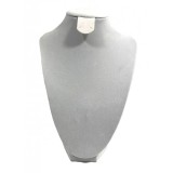 Suport / Bust Crem Catifelat pentru Coliere &ndash; &Icirc;nălțime 24 cm Wz2841