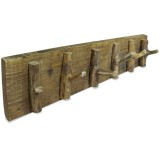 Cumpara ieftin Cuier de haine, 60x15 cm, amestec lemn reciclat