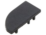 Obturator negru pentru profil LED, set 2 bucăți