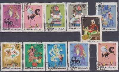 A12 S3 4 - Timbre foarte vechi - Ajman - basme foto