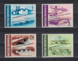 Set 4 timbre British Honduras 1971 &ndash; Bridges of the World (Poduri celebre) -A62