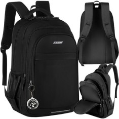 Rucsac calatorie, capacitate 30 litri, design ergonomic, negru, 50x28x19 cm foto