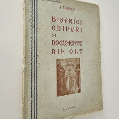 Carte veche 1934 I Ionascu Biserici chipuri si documente din Olt volum unu