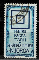 timbre fiscale -Pacea tarii-N.Iorga-143 foto