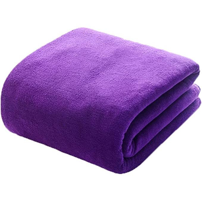 Prosop din microfibra super absorbant cu uscare rapida, 100 x 50 cm, culoare Violet