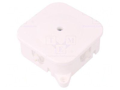 Cutie de Conexiuni 86x86x35mm Albă IP42 foto