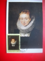 HOPCT MAXIMA NR 1382 PORTRETUL CAMERISTEI -P P RUBENS -CP PICTURA-RUSIA foto