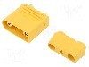 Conector alimentare DC, 80V, 6 pini, seria AS120, {{Dimensiune pin}}. AMASS - AS120-M