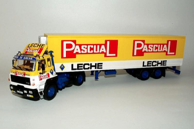 Macheta Dodge C38T Turbo 300 1984 - camion + semiremorca frigorifica Altaya 1/43 foto