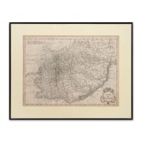 Harta Valahiei, gravură &icirc;n cupru, 1781