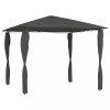 Gossi pavilion cu huse pentru stalpi, antracit, 3x3x2,6 m, 160 g/m2
