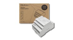Sursă de alimentare Qoltec cu montare pe șină DIN | 85.2W | 12V | 7.1A | Gri