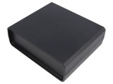 Carcasă polistiren neagră cu panou 149mm x 129mm x 50mm, KRADEX