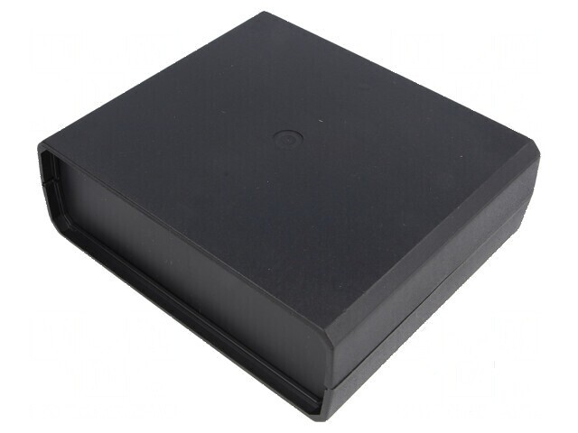 Carcasă polistiren neagră cu panou 149mm x 129mm x 50mm