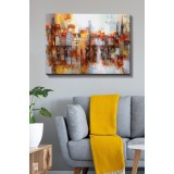 Tablou Canvas Sighisoara , Multicolor, 100 x 70 cm
