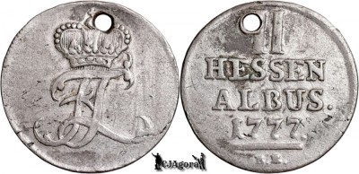 1777 BR, 2 Albus - Frederic al II-lea - Landgraviatul Hessa-Kassel foto