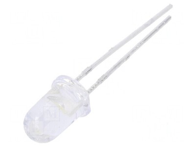 LED 5mm alb rece 14250-28500mcd 15&amp;deg; convex pentru iluminat foto