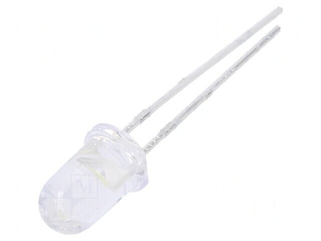 LED 5mm alb rece 14250-28500mcd 15&deg; convex pentru iluminat